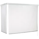 ECO-DuR 4024879001537 Kassetten ECK Duschrollo 137 x 62 cm weiß - Tropfen weiß