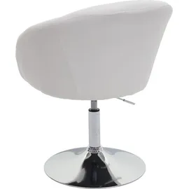 Mendler Esszimmerstuhl HWC-F19 Stoff creme-weiß