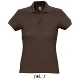 SOL ́S SOLS Damen Piqué Polo 11338 chocolate XXL