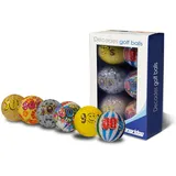 Longridge Decades Neuheit Golfbälle (6er-Pack) – gemischt