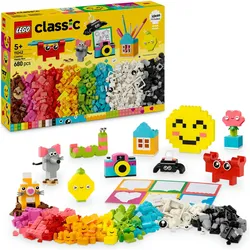LEGO® Konstruktionsspielsteine »Kreative Spaßbox (11042), LEGO Classic«, (680 St.), Made in Europe LEGO® bunt