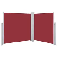 vidaXL Ausziehbare Seitenmarkise 120 x 600 cm Rot