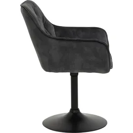 HELA Tische Apollo BIRTE Armlehnenstuhl,Sessel, Legierter Stahl, Anthrazit, 2er Set