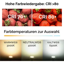 Lumiled 10x Led-lampe Gu5.3 Strahler MR16 8W = 80W 720lm 6500K Kaltweiß LUMILED