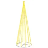 vidaXL LED-Weihnachtsbaum Kegelform Warmweiß 732 LEDs 160x500 cm