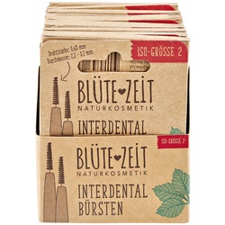 BLÜTE-ZEIT Interdentalbürste aus Holz 6 Stück, 20er Pack