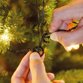 Lumineo LED Lichterkette Glow Compact 700 Lichter klassisch warm