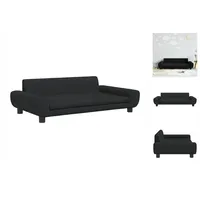 vidaXL Kindersofa Schwarz 100x54x33 cm Samt