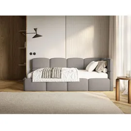 Selsey Jugendbett Cloudy 90 x 200 cm Kiefer grau grau