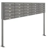 AL Briefkastensysteme 25 Fach Grau