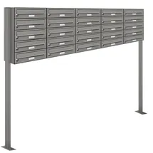 AL Briefkastensysteme 25 Fach Grau