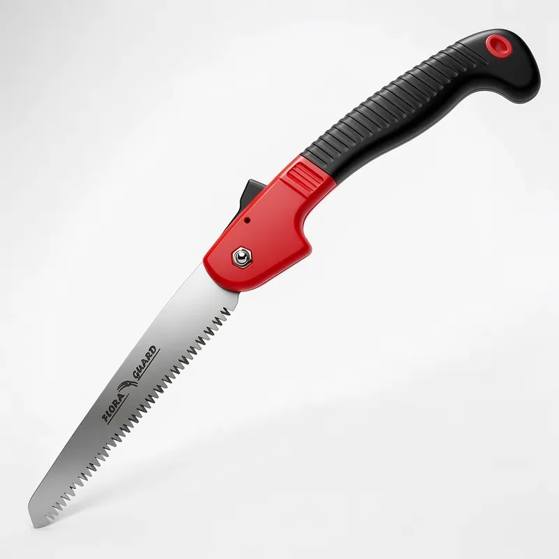 FLORA GUARD Klapp-Gehacke, Camping-/Pflanzenschere, robustes 7-Zoll-Professionell-Klapp-Gehacke (Schwarz)