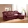 DOMO collection Eckcouch Kunstleder 2-Sitzer Rot