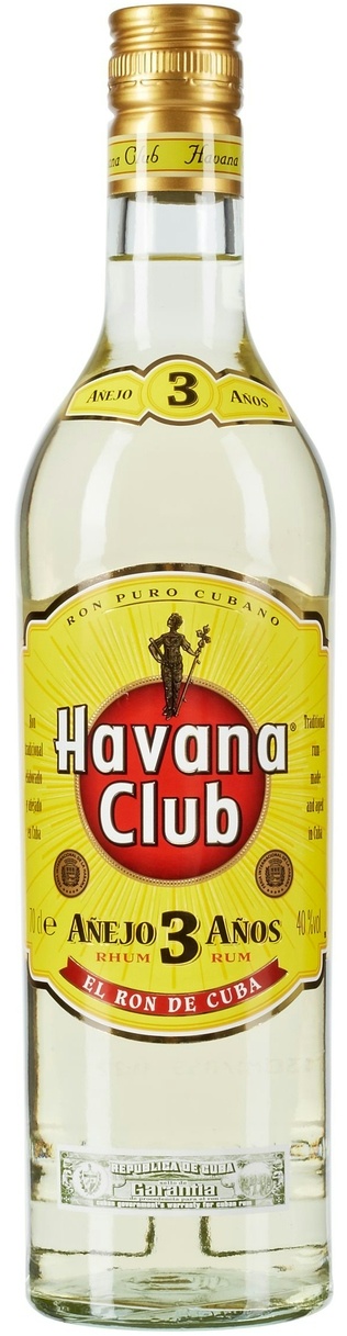 Havana Club 3 Años Rum 40 % Vol. 6 x 0,7 l (4,2 l)
