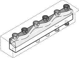 Verteiler WHI distri-comp 25-3-3,5 #1 integr. Weiche,3 Heizkreise, bis 3,5m3/h -...