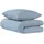 SCHIESSER Lennox Uni Hellblau 135 x 200 cm + 80 x 80 cm