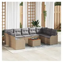 vidaXL Garten-Sofa-Set 10-tlg. beige
