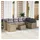vidaXL Garten-Sofa-Set 10-tlg. beige
