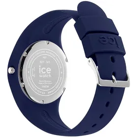 ICE-Watch - ICE flower Midnight lime - Blaue Damenuhr mit Silikonarmband - 021741 (Medium)