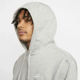 Nike Sportswear Club Fleece Hoodie 063 dk grey heather/matte silver/white S