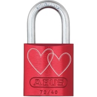 ABUS Vorhangschloss Aluminium 72/40 rot LoveLock 4