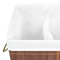 vidaXL Bambus-Wäschekorb Braun 72 L