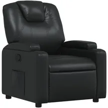 vidaXL Relaxsessel mit Liegefunktion Kunstleder 88 x 97 x 0 cm Schwarz