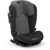 Inglesina Cartesio i-Size Autositz, Isofix, für Kinder von ca. 3 bis 12 Jahren, von 100 bis 150 cm, Vulcan Black