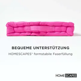 Homescapes Bodenkissen 50 x 50 cm Pink
