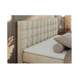 MKS Meble Boxspringbett 200 x 200 cm H3 Beige