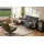 OTTO home Ecksofa OTTO HOME "LUND Cord, L-Form, 261 cm, man. o. elektr. Relaxfunktion (mit USB-A)", grau (anthrazit), B:261cm H:97cm T:179cm, 100% Polyester, Sofas, Ecksofa, USB-C bei elektrischer Variante und Kopfteilverstellung
