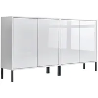 MID.YOU Sideboard Mailand Set 2 Weiß