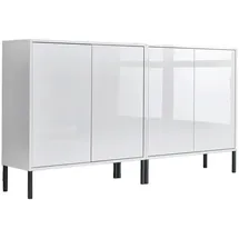 MID.YOU Sideboard Mailand Set 2 Weiß