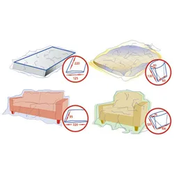VEPATIM 2x Schutzhüllen-Set für Matratze Couch Bett und Sessel
