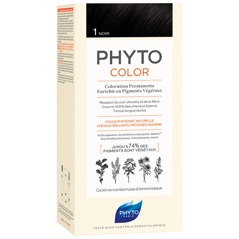 Phyto Phytocolor 1 Schwarz Pflanzliche Haarcoloration