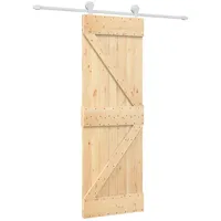 vidaXL Schiebetür rechts 70 x 210 cm Braun/Weiß