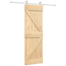 vidaXL Schiebetür rechts 70 x 210 cm Braun/Weiß
