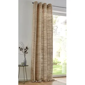 Heine Gardine HEINE HOME Gr. (1 grau (taupe), B:140cm H:145cm, Baumwolle, Polyester, Gardinen, Gardine