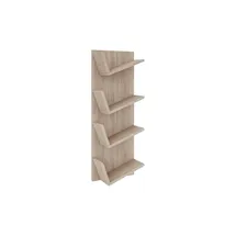 VCM Lansi Maxi Bücherregal 33 x 16 x 180 cm Braun