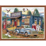 Design Works Crafts Kreuzstich Stickpackung Köder und Angelzeug, Zählmuster