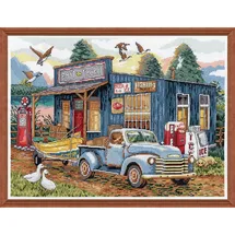 Design Works Crafts Kreuzstich Stickpackung Köder und Angelzeug, Zählmuster