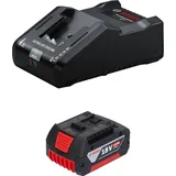 Bosch Starter Set 1x GBA 18 V / 5 Ah / 5000 mAh Li-Ion Akku ) + GAL 18V-160 Professional Ladegerät + 1600A02T5G )