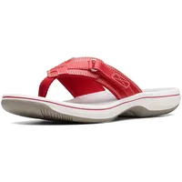 Clarks Damen Breeze Sea Flipflop, Neu Rot Synthetik, 35.5 EU