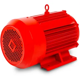 Eberth Elektromotor 7,5 kW Leistung, Drehstrommotor aus Aluminium, 3-Phasen, Drehzahl 2900 U/min., 15 A, Asynchronmotor für Einsatz in Industrie, 74 kg