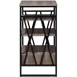 Beliani Regal 56 x 101 x 51 cm Dunkelbraun