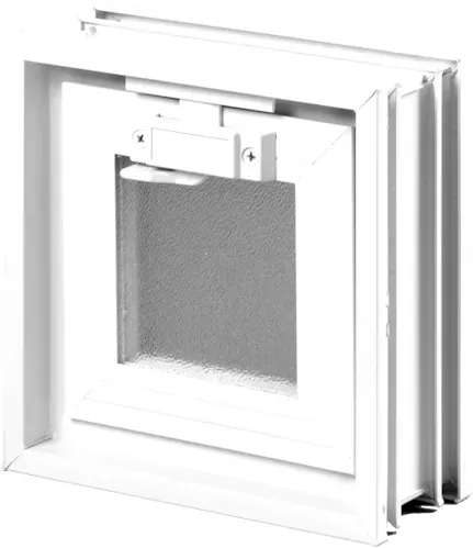 Glassblocks Lüftungsfenster Weiß Kunststoff GBMR1919