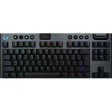 Logitech G915 X Lightspeed TKL, schwarz, LEDs RGB, GL CLICKY, USB/Bluetooth, US (920-012757)