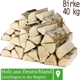 Flameup - Brennholz Kaminholz Birkenholz Holz Auswahl 5 - 500 kg Birke Für Ofen und Kamin Kaminofen Feuerschale Grill Feuerholz Holzscheite 25 cm