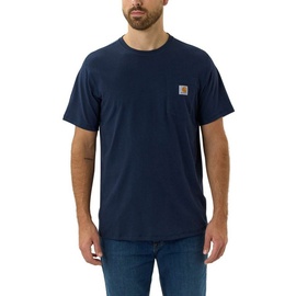 CARHARTT Force Relaxed Fit Midweight Pocket T-SHIRTS S/S 104616 - navy - L