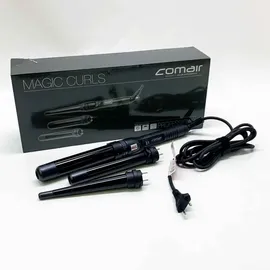 Comair Professionell Multi-Funktion Haar Lockenwickler mit 3 Anbaugeräte, Schwarz